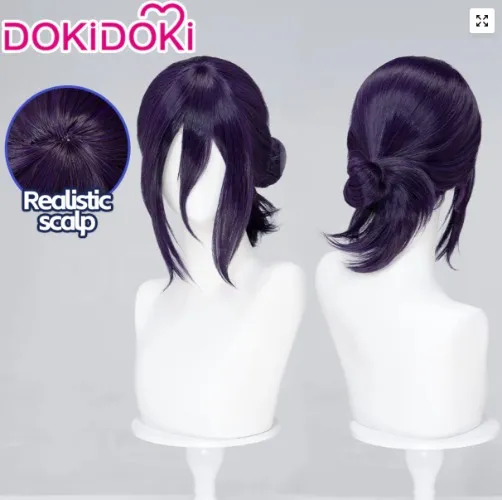 DokiDoki Manga Chainsaw Man Reze Coslay Wig Women Purple Halloween Chainsawman | Reze-PRESALE