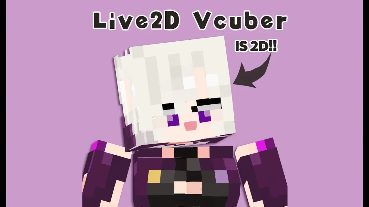Customizable  Live2D Vcuber Minecraft Model by Arthur Dreamur (@ArthurDreamur)