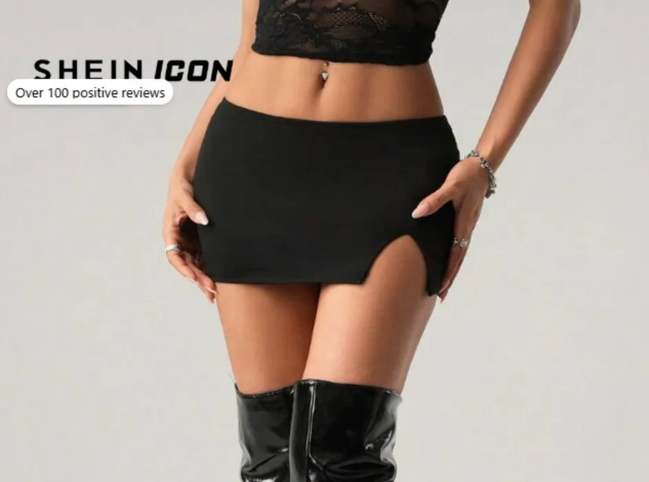 High-Cut Slit Skirt