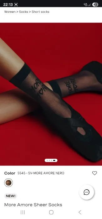 More Amore Sheer Socks