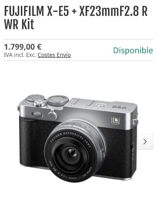 Camera Fujifilm X-E5