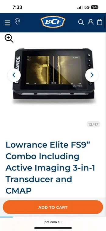 Lowrance fish finder 