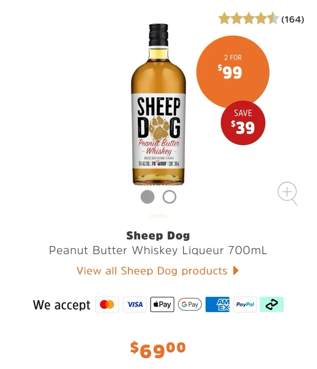 Sheep dog whiskey 