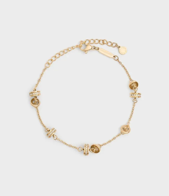 Hermione Crystal Bracelet - Gold