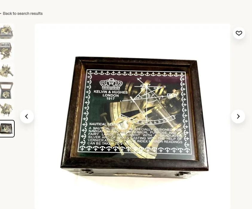 Brass sextant