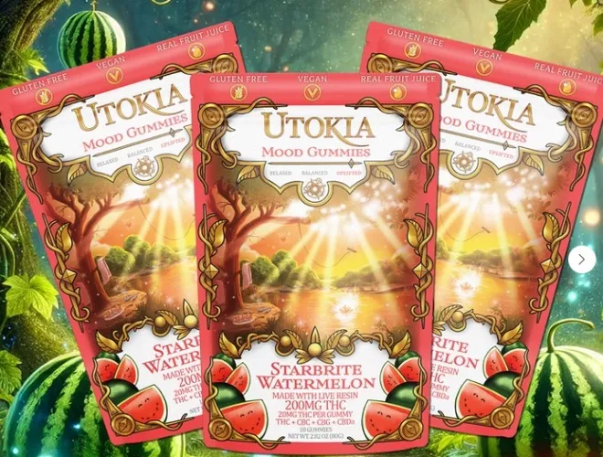 3 Pack: Utokia THC Mood Gummies | Watermelon | 200mg
