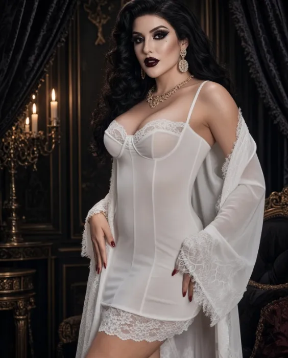 Vintage Boned Ivory Corset Slip