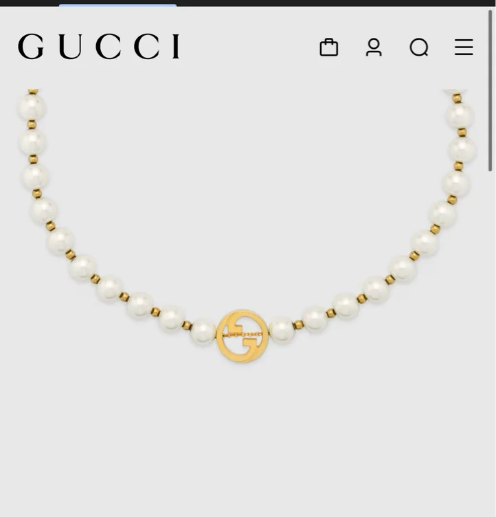 Gucci pearl necklace
