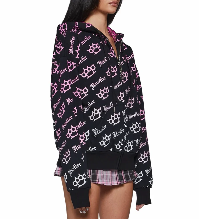 OVERSIZED CLAW KNUCKLE LOGO HOODIE