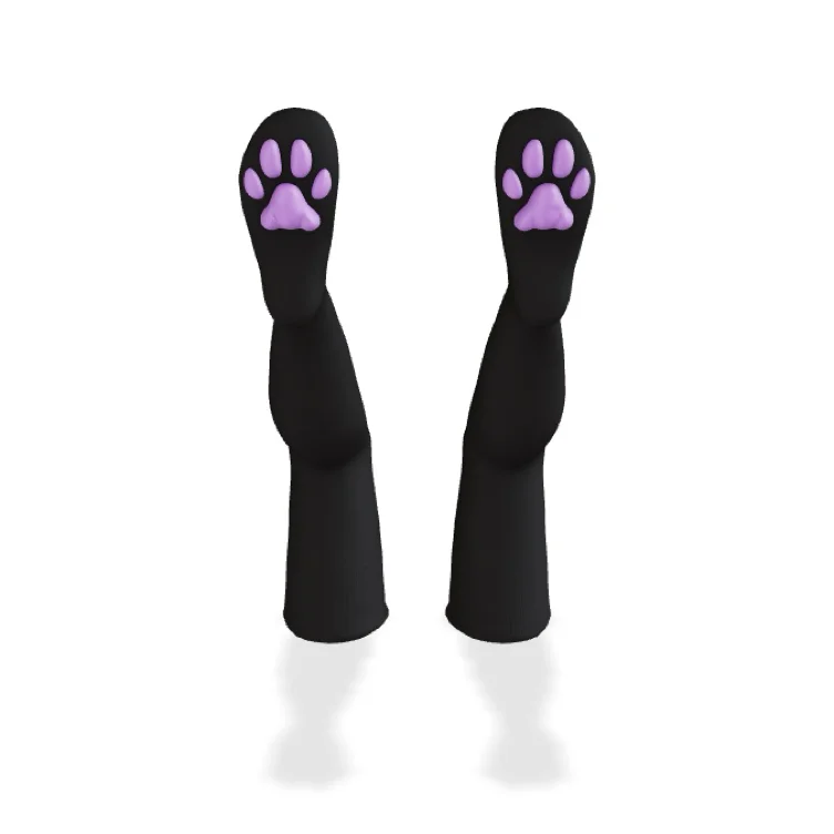 Custom Purple Paw Socks