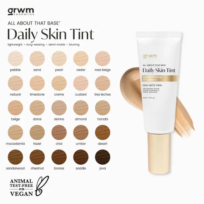 GRWM Cosmetics Daily Skin Tint Broad Spectrum SPF 30 PA +++ 40ml