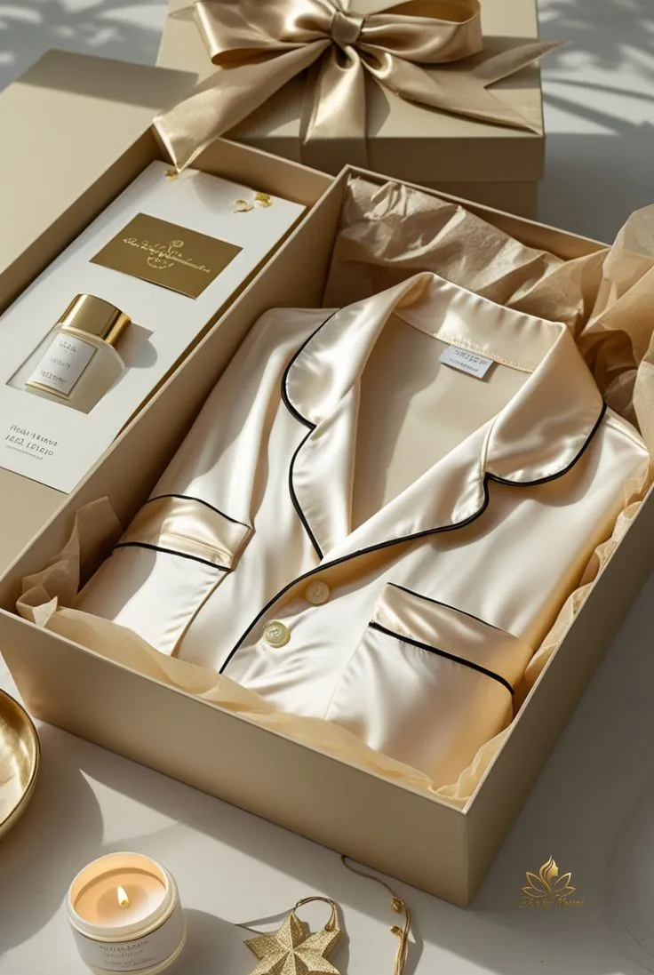 Satin robe