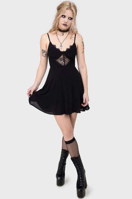 Sacralgia Dress | XXL / Black / 100% Rayon
