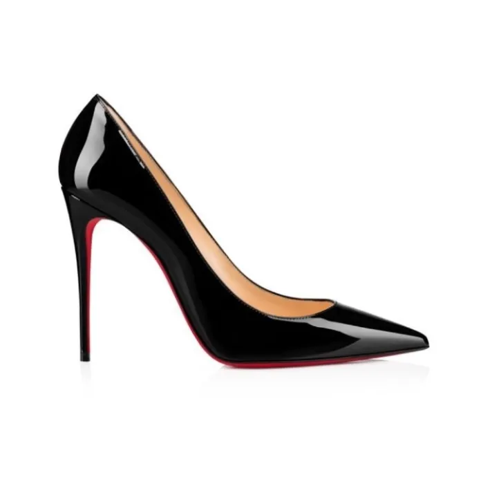 Kate 100 mm Décolleté - Vitello verniciato - Nero - Donna
