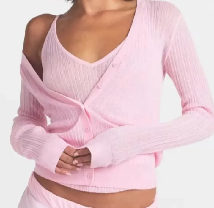 Pink Cardigan