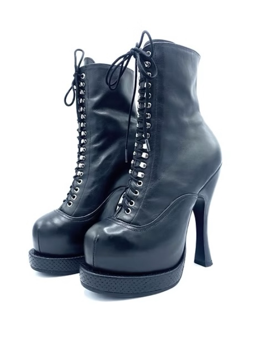 Platform lace up boot Ilyas shoe box