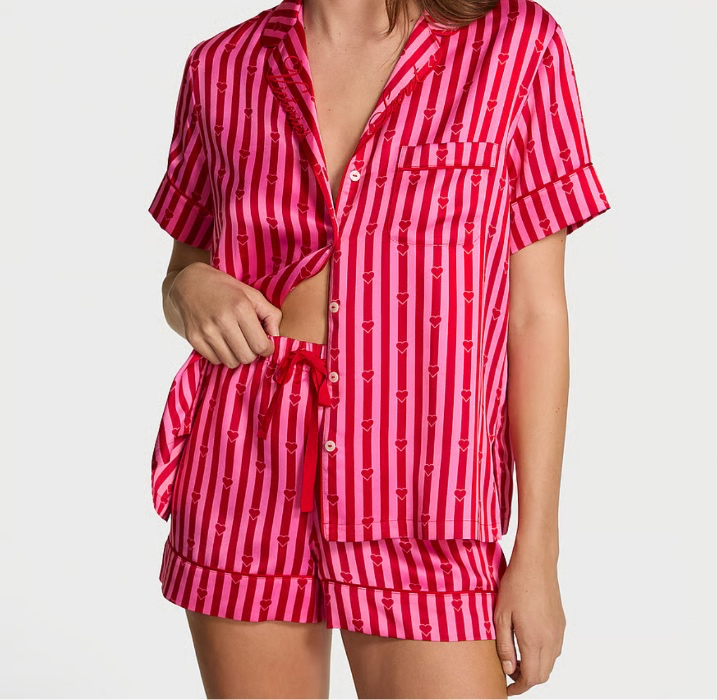 Victoria Secret Satin Short Pajama Set 