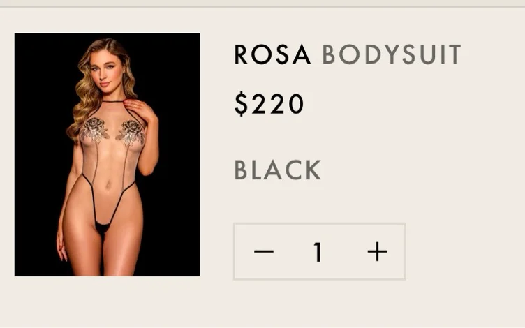 Honey Birdette - rosa bodysuit