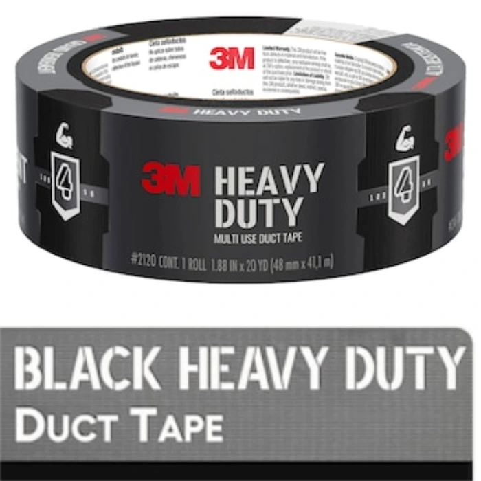 Heavy Duty Black Duct Tape, 5 Rolls