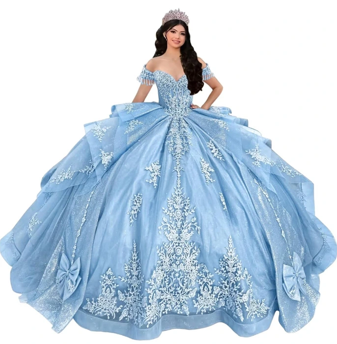 Sky Blue Ballgown