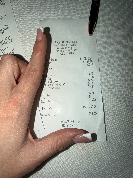 dinner in savannah 🤸‍♂️ $200