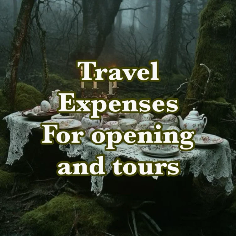 For things like travel, hotels, and food for preformences anything helps 💐🧚