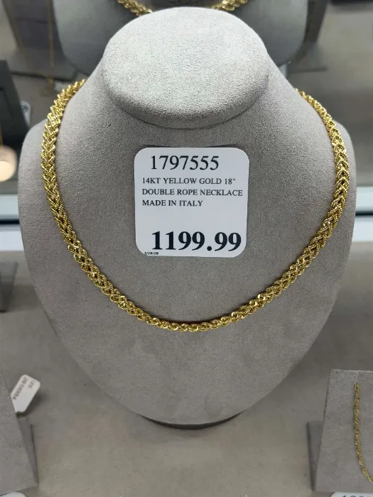 14kt Yellow Gold Double Rope Necklace
