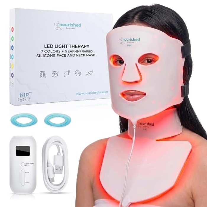 LED Face and Neck Mask with Near Infrared