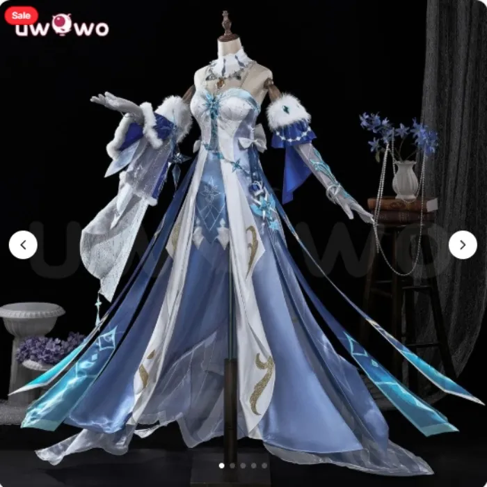 Genshin Impact Tsaritsa Anastasya Snezhnaya Queen Cryo Archon Cosplay  - 【Pre-sale】S