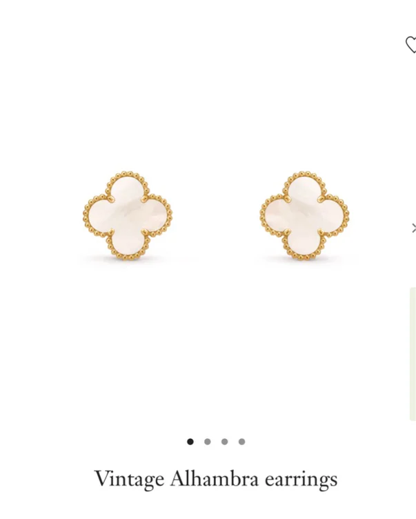 Mother-of-pearl - earrings Van Cleef & Arpels