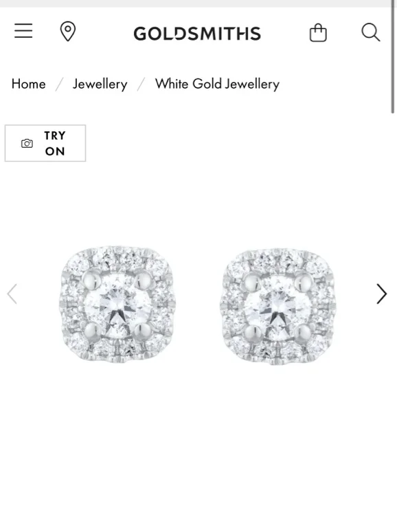 Goldsmiths 9ct Diamond Halo Stud Earrings  | Goldsmiths