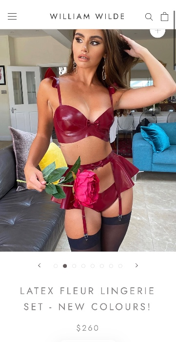 Red Latex Lingerie