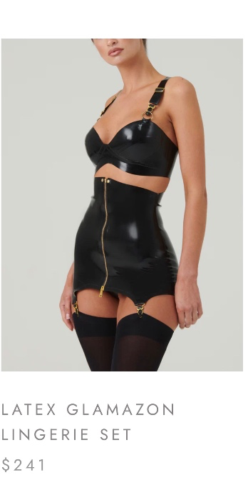Latex Lingerie Set