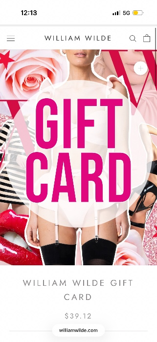 William Wild Gift Card