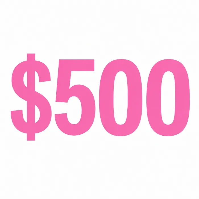 $500