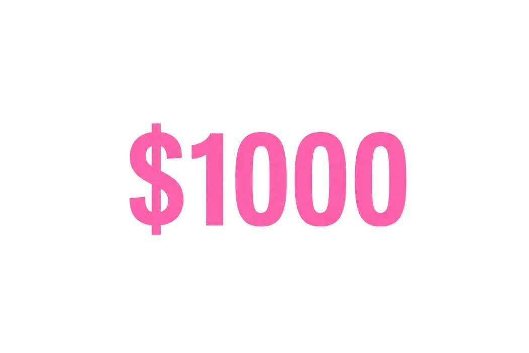 $1000