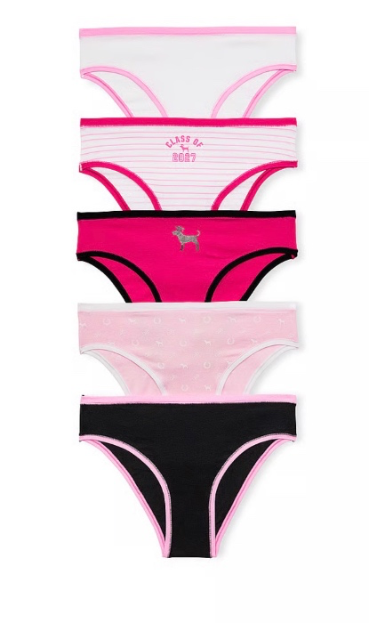 Hanes Ultimate 5-Pack ComfortSoft Brief Panties Underwear 40W5CS, 5, Black