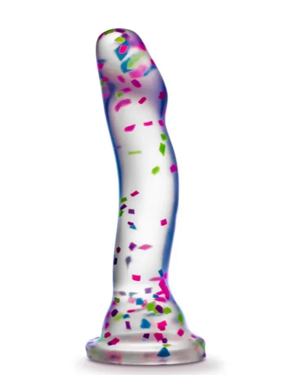 Neo Elite Hanky Panky Glow in the Dark Confetti Dildo - 7.5" | Pleasure Chest