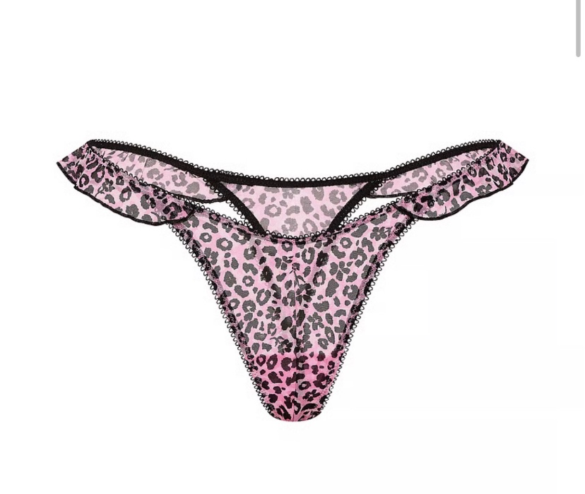 Wink™ Flutter Thong Panty, Print, M - Women's Panties - PINK