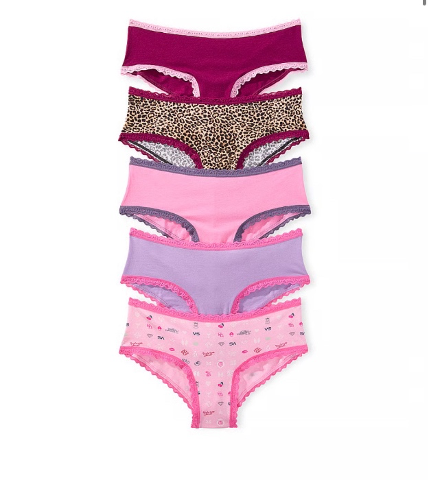 Vanity Fair Flattering Lace Hi-Cut Panties - 13280, 7, Pink