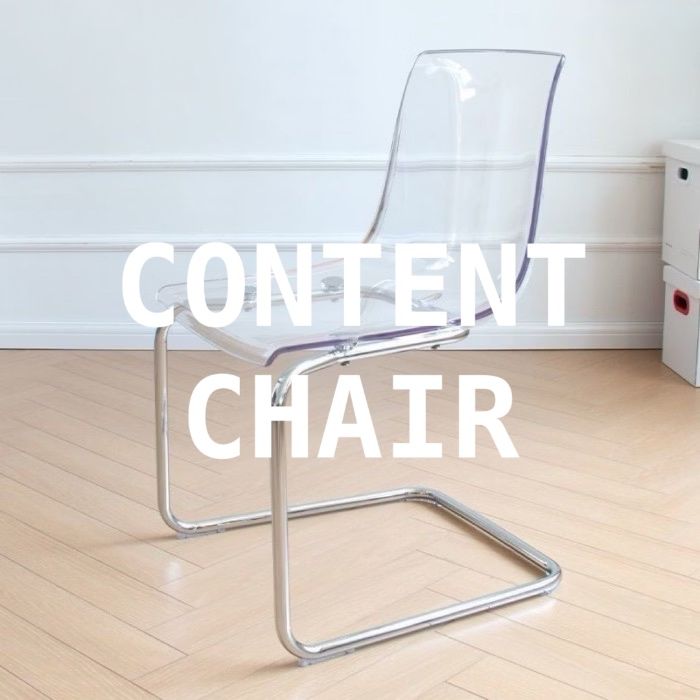 Chair for content