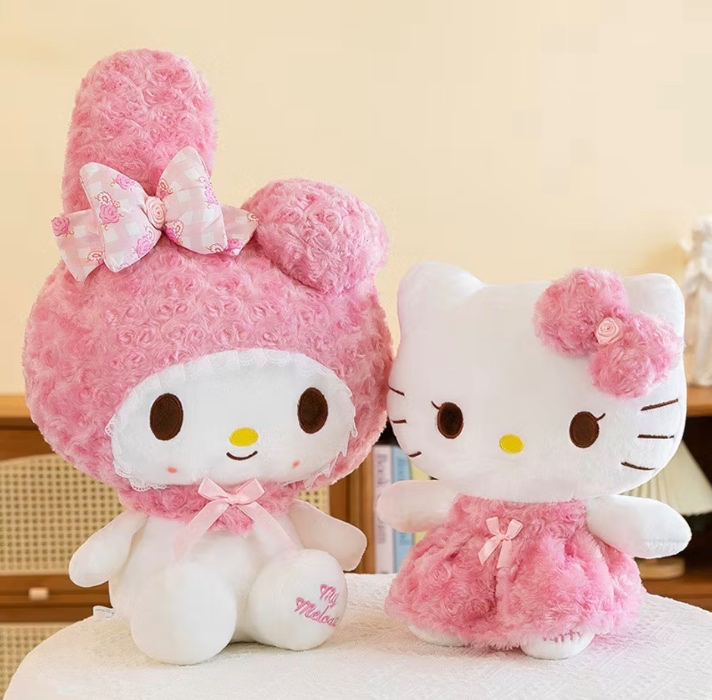 Hello kitty & my melody plushies 