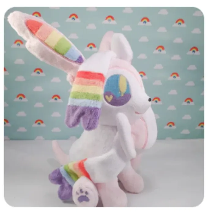 [MADE TO ORDER] Rainbow Eeveelution Plush