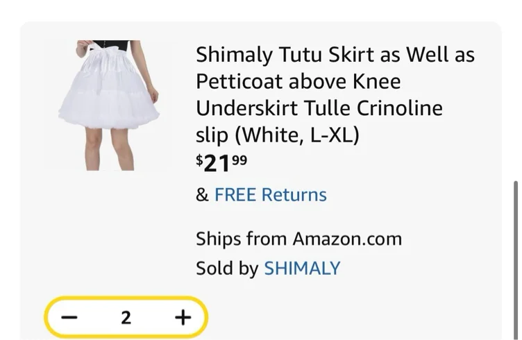 Two petticoats! (Most wanted for all my cosplays)