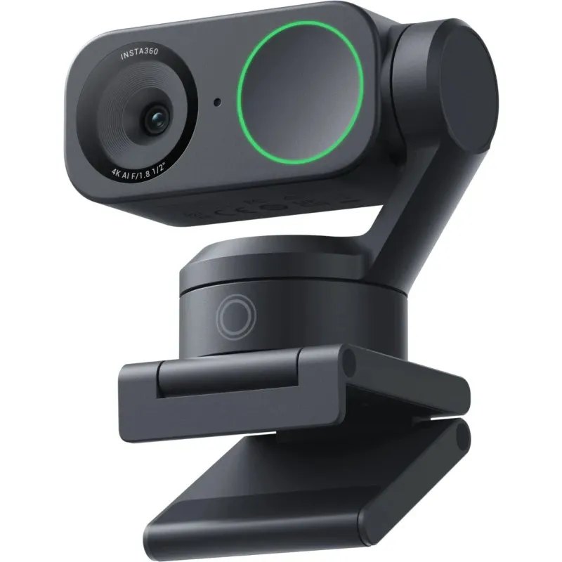 Insta360 Link 2 4K AI-Webcam – 1/2" Sensor, 2-Akset Gimbal, HDR, AI-Sporing – Sort - 1409 DKK 