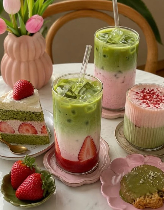 Matcha + snack 