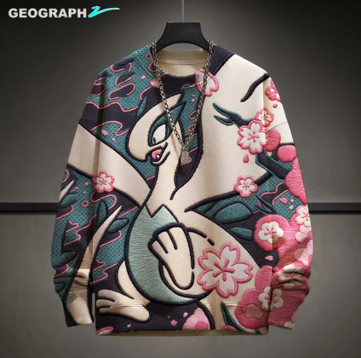 Comic Printed Crew Neck Sweatshirt