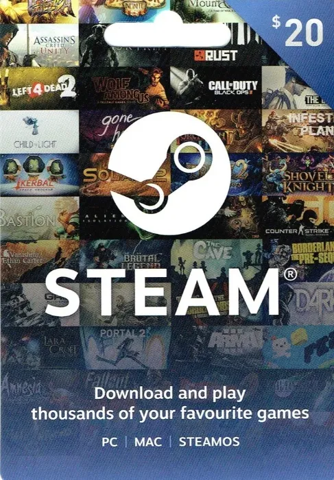 $20 Steam Gift Card