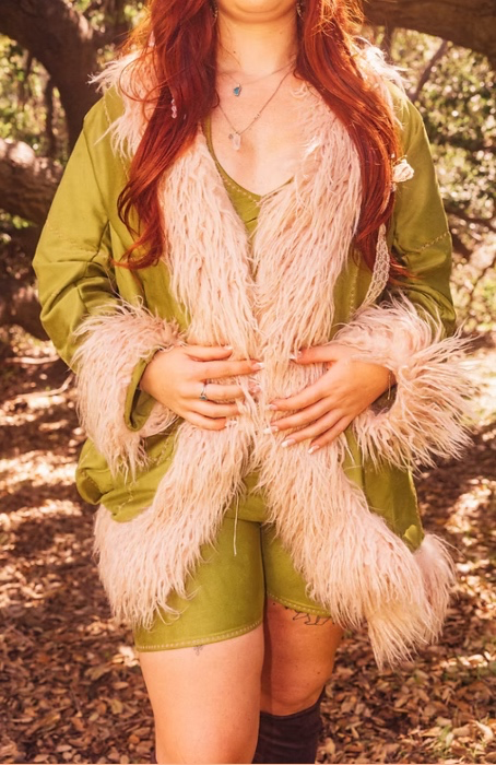 Fatima Dearest Fur Trimmed Afghan Coat