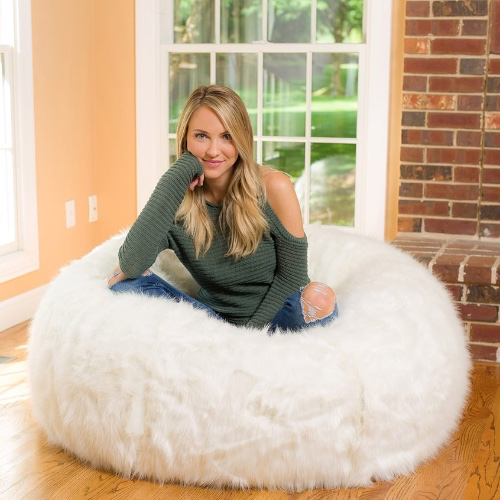 Bean Bag Chair • 4ft White